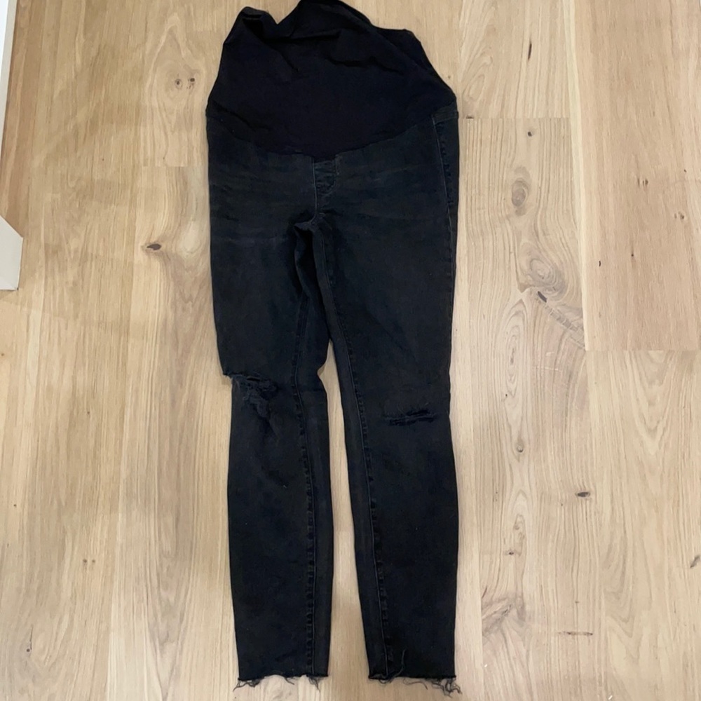 Madewell maternity size 28 black skinny jeans